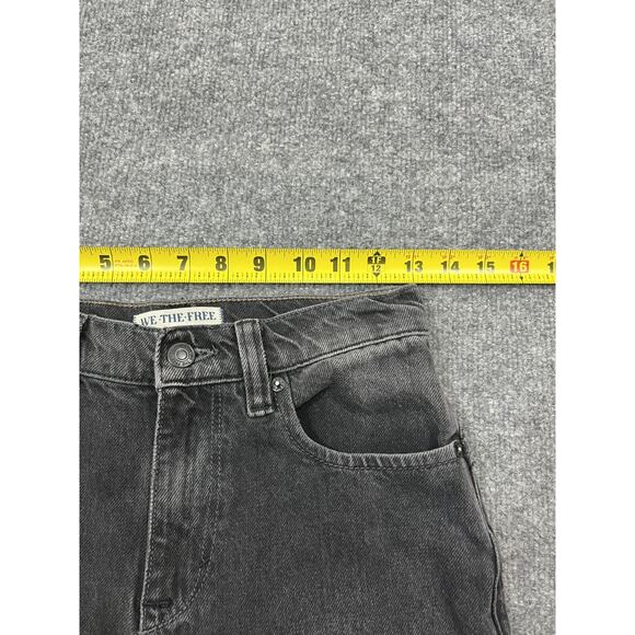 We The Free Tinsley Baggy High Rise Straight Leg Jean 24 90s Grunge Washed Black - Picture 10 of 15